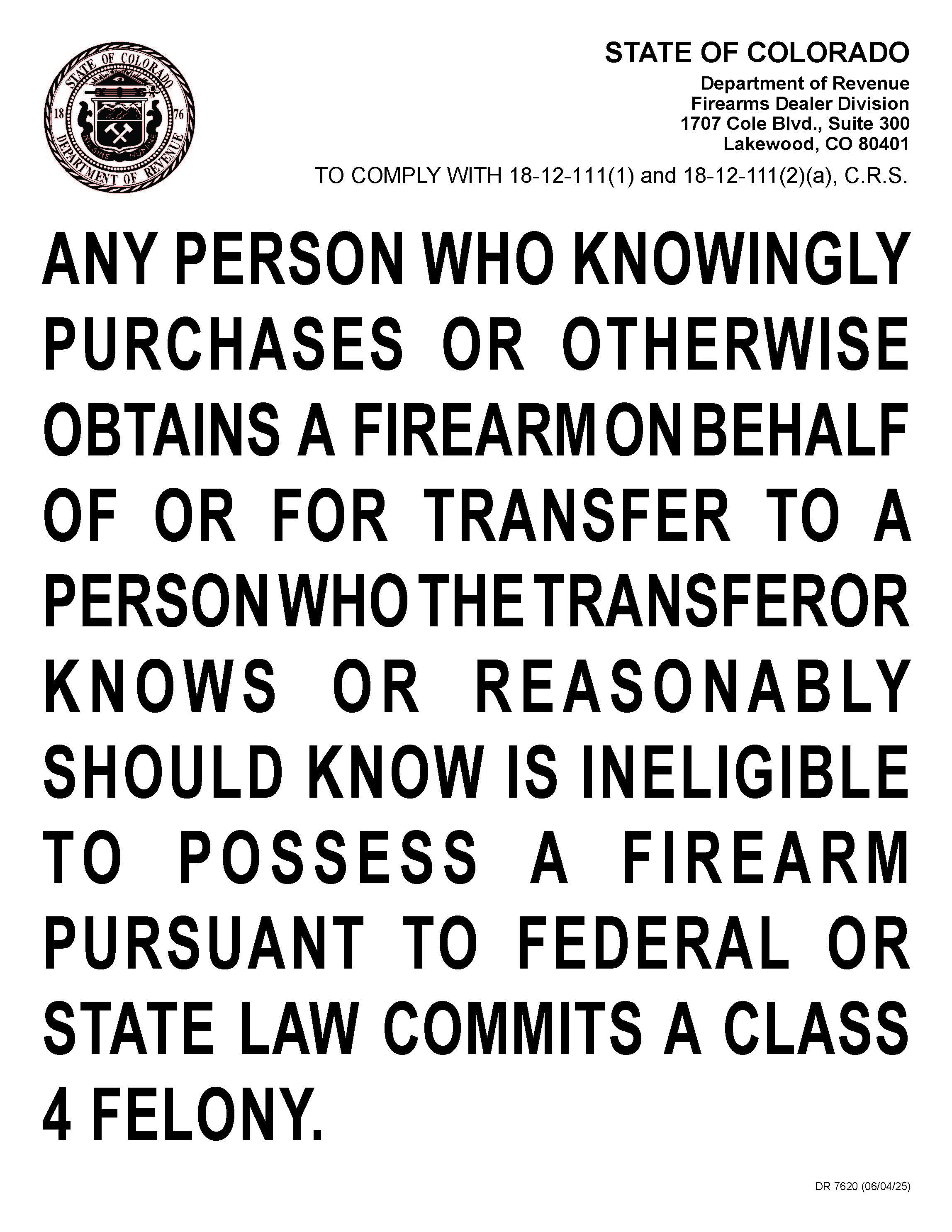 DR7620_Notice_18-12-111(1)and(2)(a)