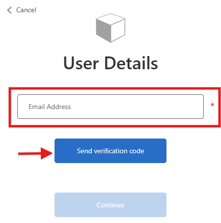 Send verification code
