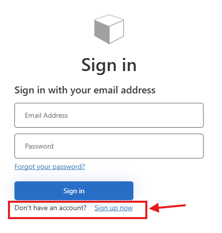 Click the "Sign Up Now" link on the page.
