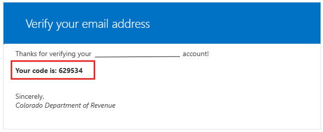 Verification code
